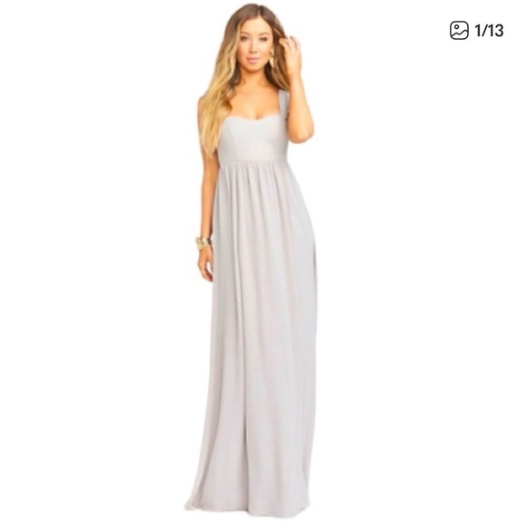 Show Me Your Mumu Light Gray Maxi Dress - Picture 2 of 13